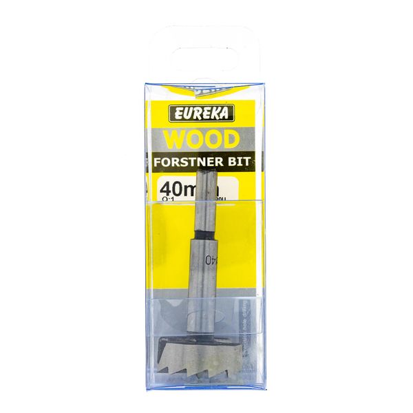 EUREKA DRILL BITS Forstner 40mm Q:1 for Wood 4BB20U