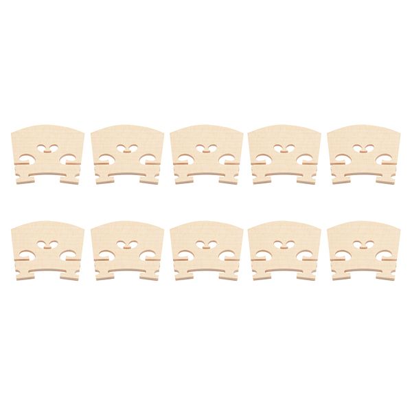 Violin Bridge 4/4 Maple Leaf 10 Pack Parts Code