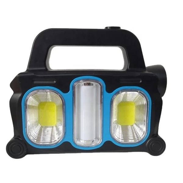 3-In-1 Portable Solar Powered Light With Charging Function
