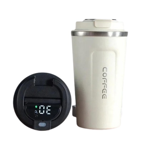 Stainless Steel Double Wall Coffee Mug - 510ml - White