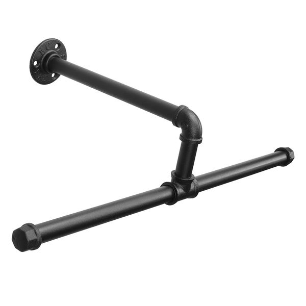 Industrial Pipe Clothes Rack Floating Industrial Pipe Clothing Rack