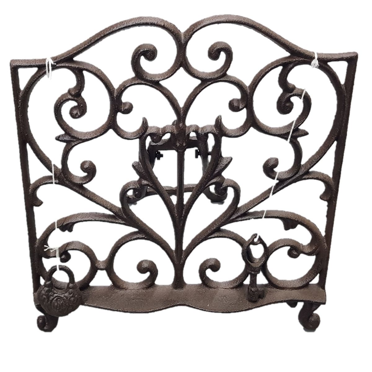 Wrought Iron book stand, book holder, cookery book kitchen rest by