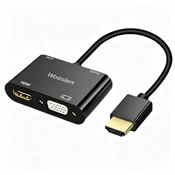 Woosien HDMI to VGA 1080P Adapter with 3.5mm Audio