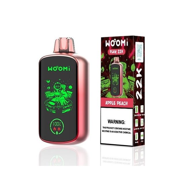 Woomi Play 22K Puff Disposable Vape 5% - Apple Peach