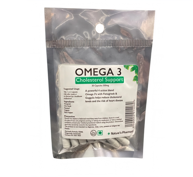 500mg Omega 3 Cholesterol Support Capsules (30) ForBetter Heart Heallth