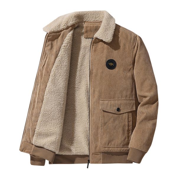 Men's Sherpa Lined Corduroy Winter Jacket