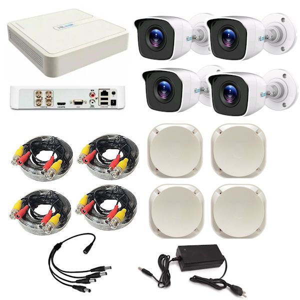 Hilook 1080P 4 Channel DVR & 4 Bullet Cameras DIY CCTV KIT