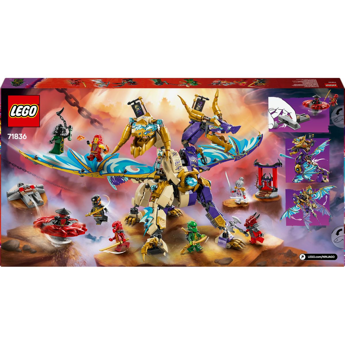 LEGO® NINJAGO® Arc Dragon of Focus Ninja Toy Set 71836 | Shop
