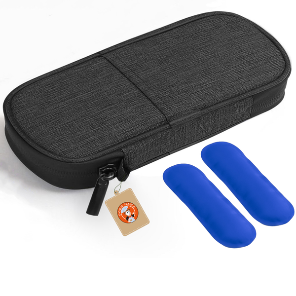 GoodMama Insulin Pen Cooler Travel Case Organiser with 2 Reusable Ice Packs