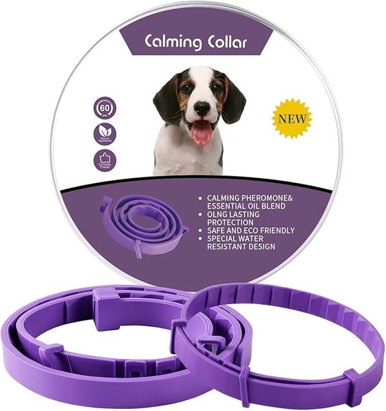 2pack Calming and Anxiety Collar for Dogs 63cm Adjustable Waterproof