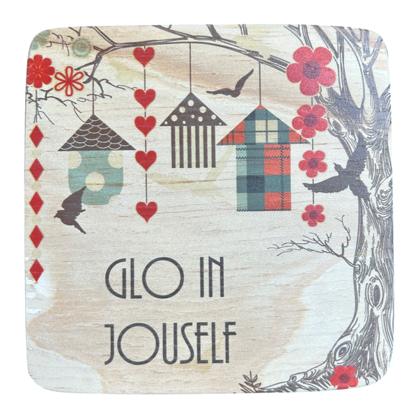 Pine Plywood Quote Block - Glo in Jouself