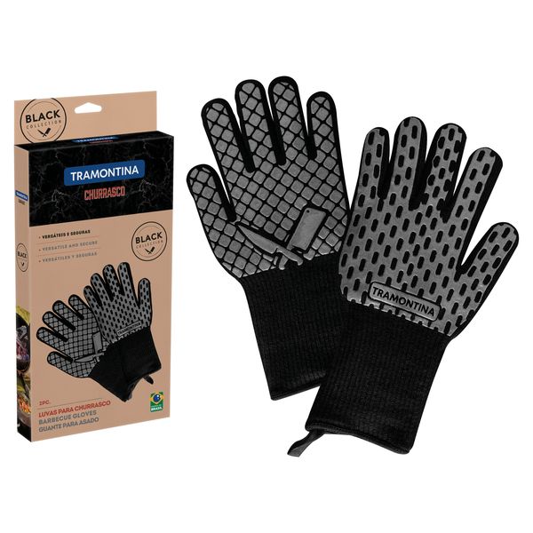 Tramontina Barbecue Glove Black 02 Pieces
