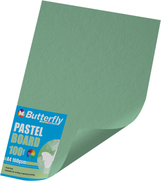 Butterfly A4 Pastel Board 100s - Green