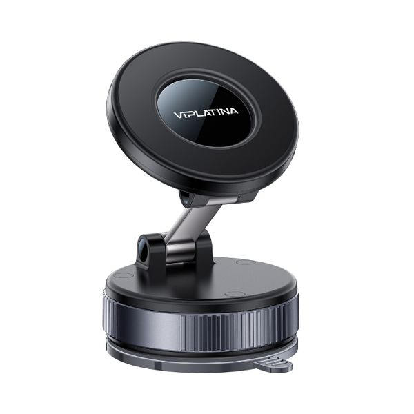 180 Magnetic Car Phone Holder Vacuum Mount for Dashboard &amp; Windshield