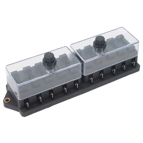 10-Way Automotive Blade Fuse Box