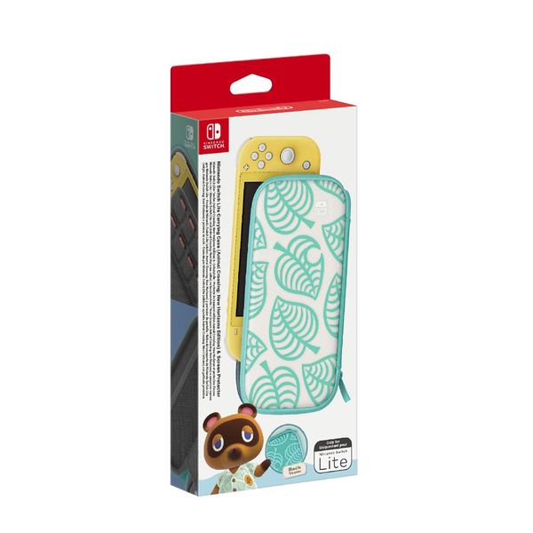 Nintendo Switch Lite Carrying Case (Animal Crossing) &amp; Screen Protector (NSL)