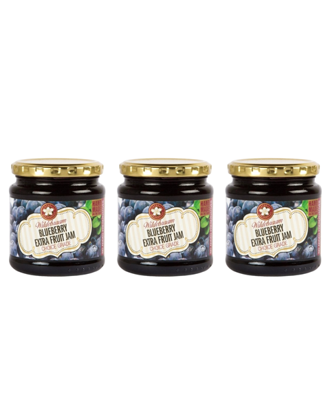 Wildebraam Blueberry Jam - Smooth Berry Preserve 3 x 345g
