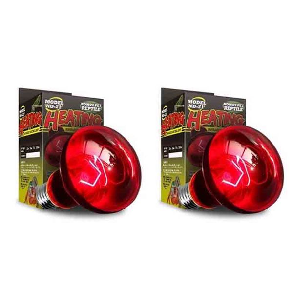 Reptile Infra Red Heat Lamp 100w x 2pc