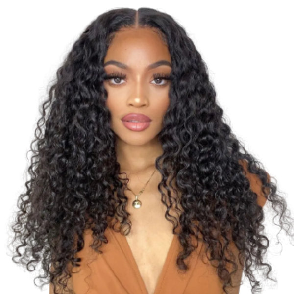 26 Inch Full Frontal Water Wave Brazilian Hair Wig.