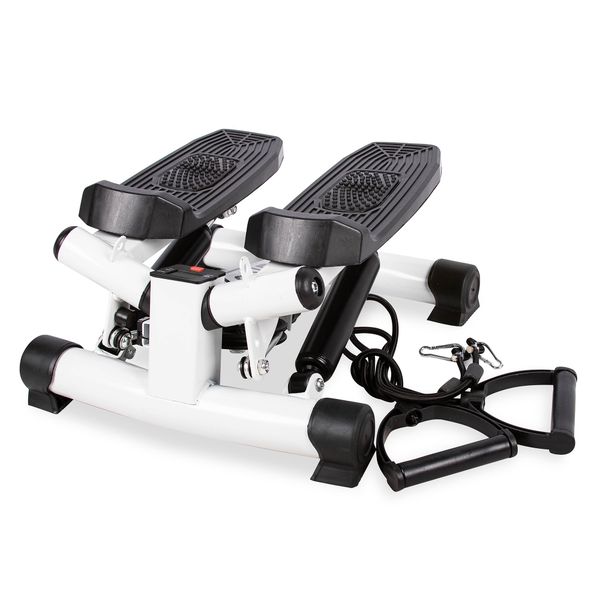Zoolpro Pedal Electric Resistance Stepper Exercise Trainer - Black &amp; White