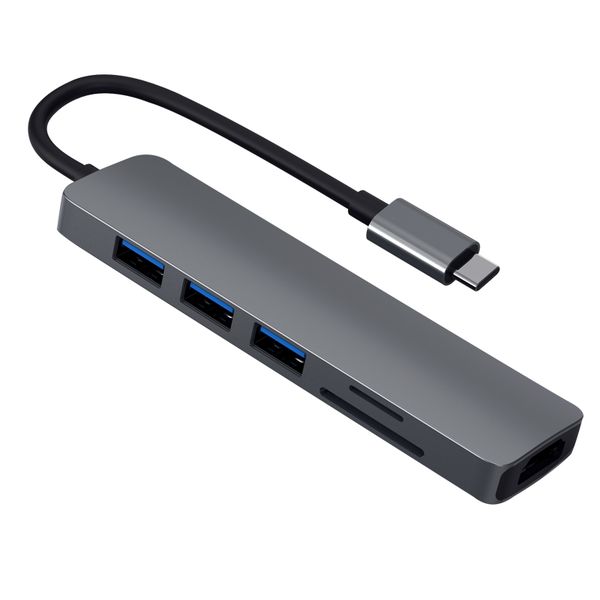 MR A TECH 6-in-1 USB C Hub Multiport Adapter