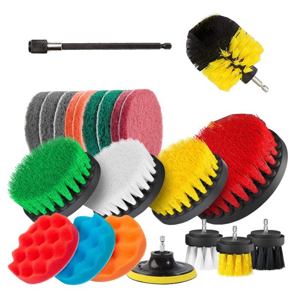 22 in 1 Drill Brush Attachment Kit for Kitchen Bathroom Tub Tile Corners