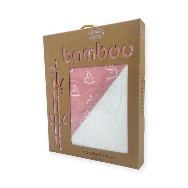 Mothers Choice Bamboo Baby Hooded Towel - Pink