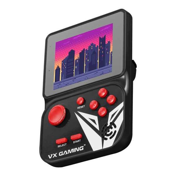 VX Gaming Nostalgia Series Handheld Retro Game Station 4GB Micro SD -Black