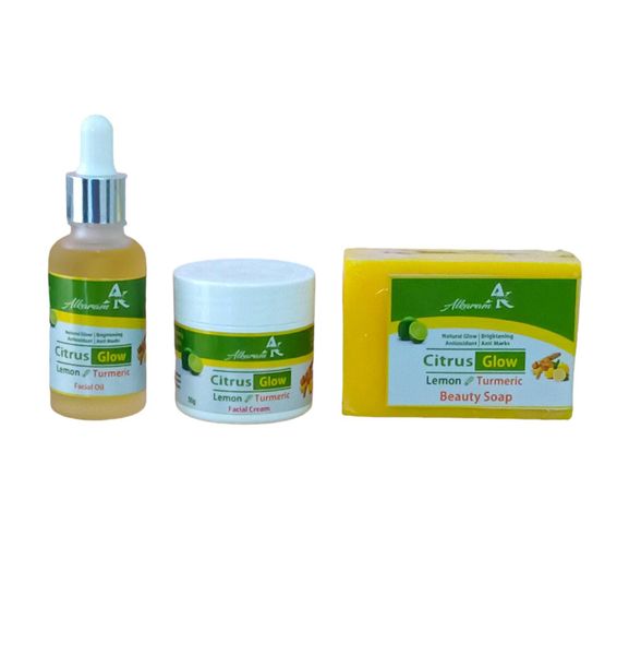 Alkaram Citrus Glow | Lemon &amp; Turmeric | Beauty Combo x 3 Products