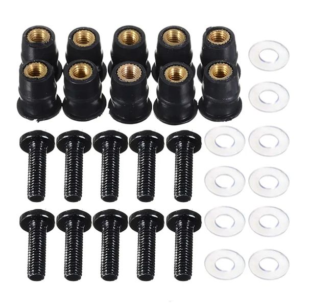 Motorcycle Windscreen Windshield Bolts, Screws and Nuts 10 Piese