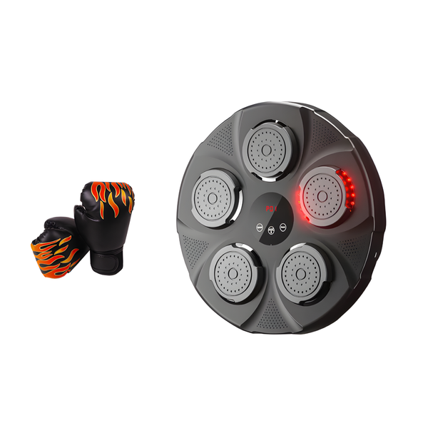 Wall-Mounted Electric Music Boxing Punch Machine With Gloves For Adults