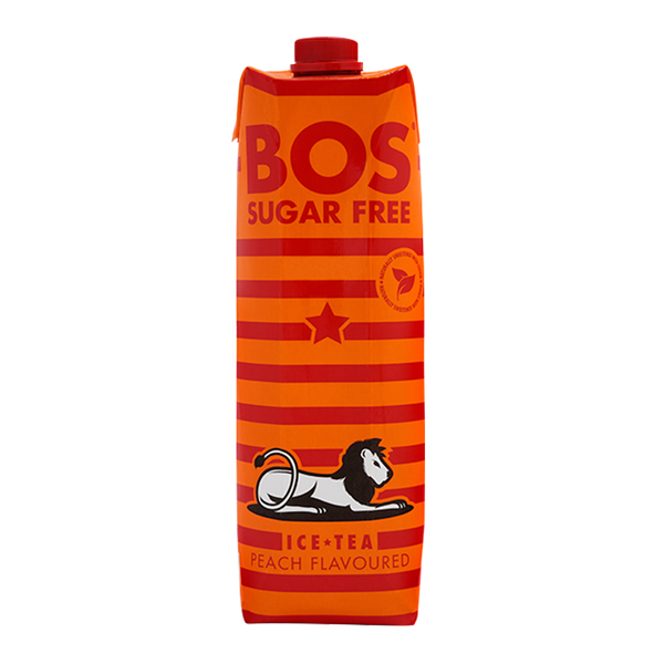 BOS - Sugar Free Peach Ice Tea - 6 x 1 Liter