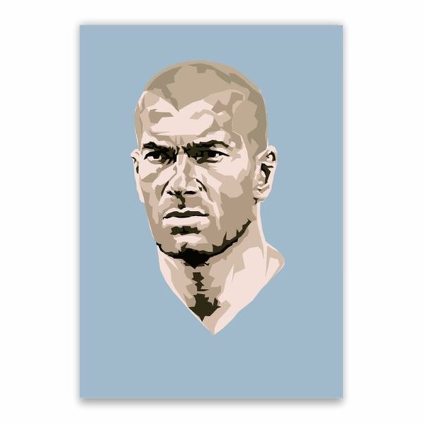 Zinedine Zidane Face Poster - A1