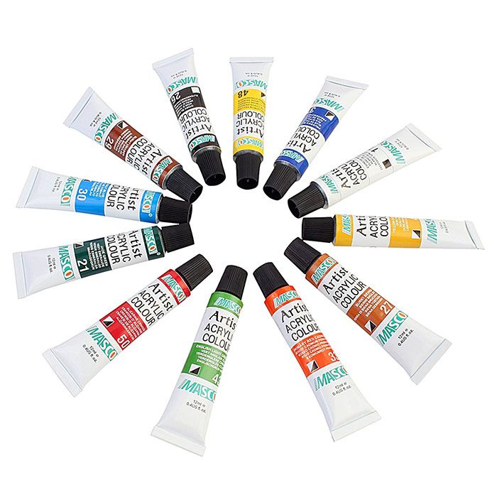 Acrylic Paint Set Studio Colour 12 x 12ml Shop Today. Get it