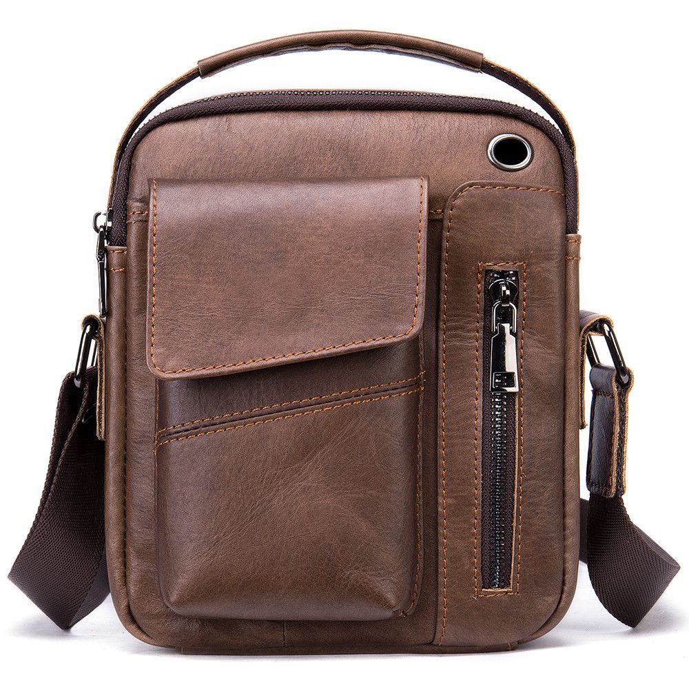 7512 Casual Genuine Leather Crossbody Shoulder Bag Satchel | Shop Today ...