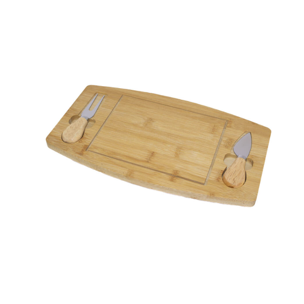Cheese Board with 2 Utensils -19 x 33cm