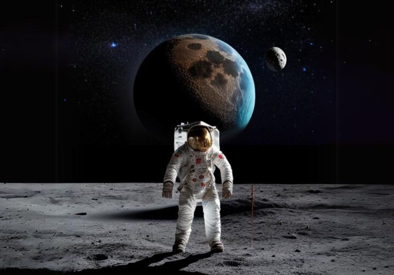 Rooted Art Home Decor Wall Art - Astronaut