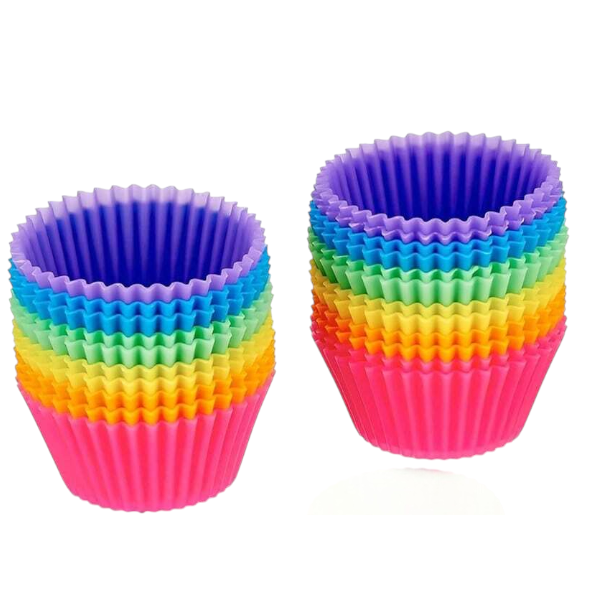 24 Pack Reusable Silicone Baking Cups