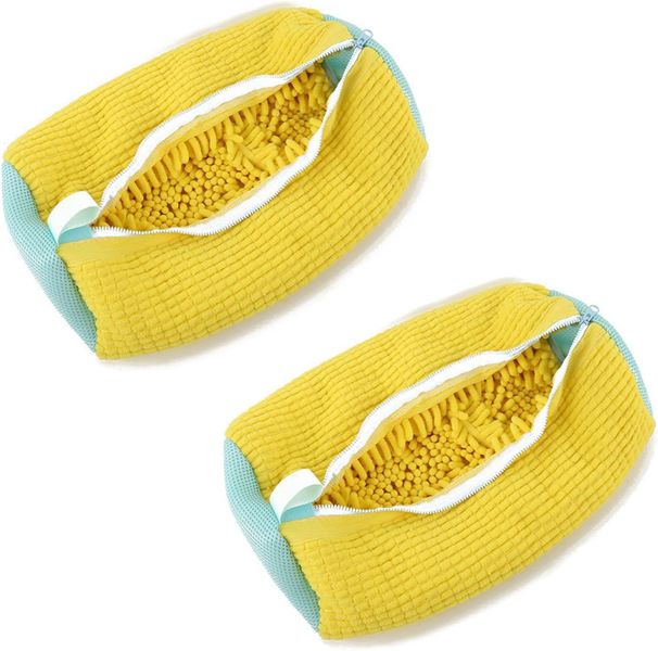 2PCS-Chenille Shoe Wash Bag/Machine Wash Shoe Net bag wash guard bag