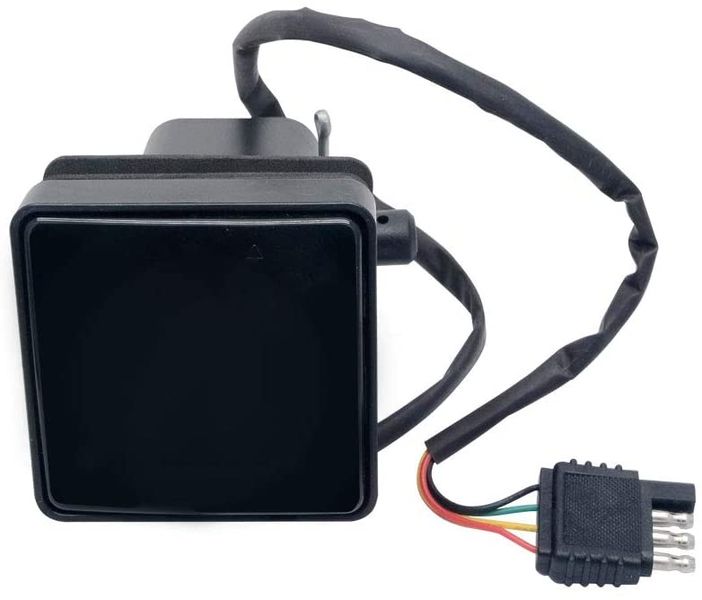 Smoked Lens 15 LED Car Brake Light Trailer Hitch Cover &amp; Hauling Lamp