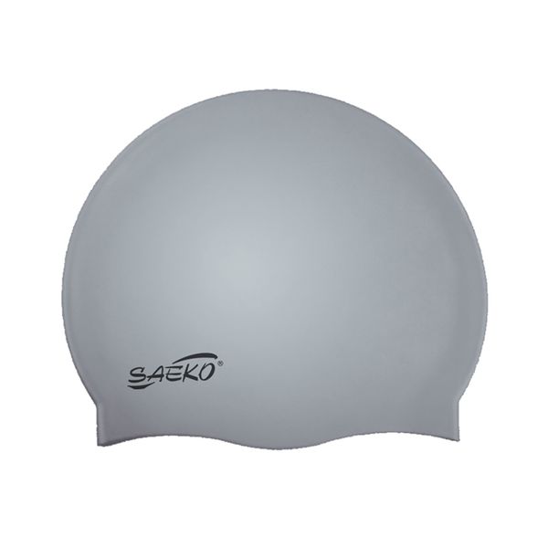 Saeko Silicone Swimming Cap - Grey