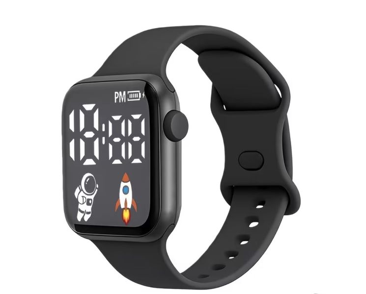 Square Multifunctional Sports Astronaut Electronic Watch With Box