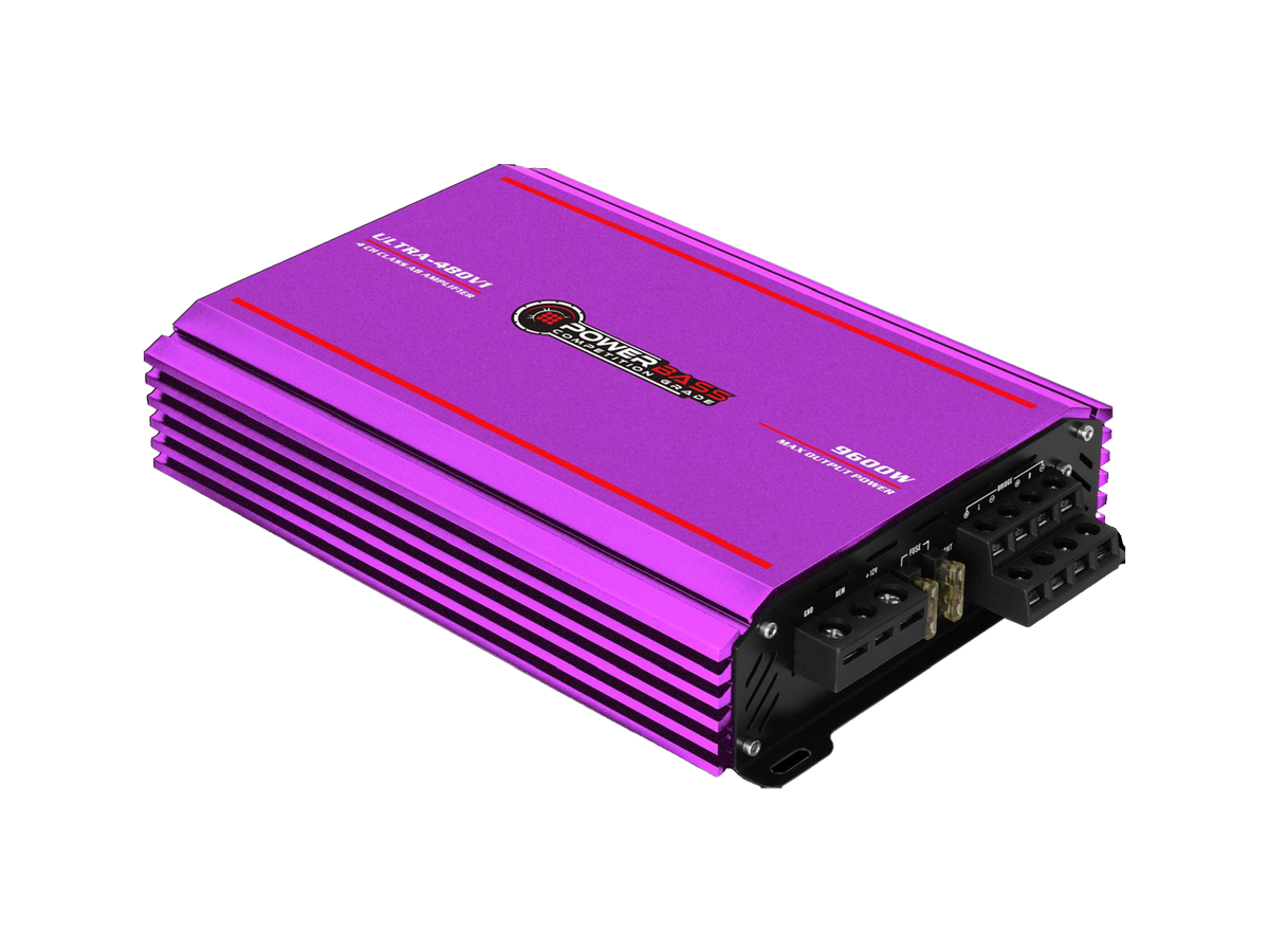 Powerbass ULTRA-480V1 9600W 4 Channel Amplifier (80W x 4)