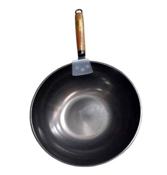 32cm Chinese Carbon Steel Wok Pan Heavy-Duty Performance