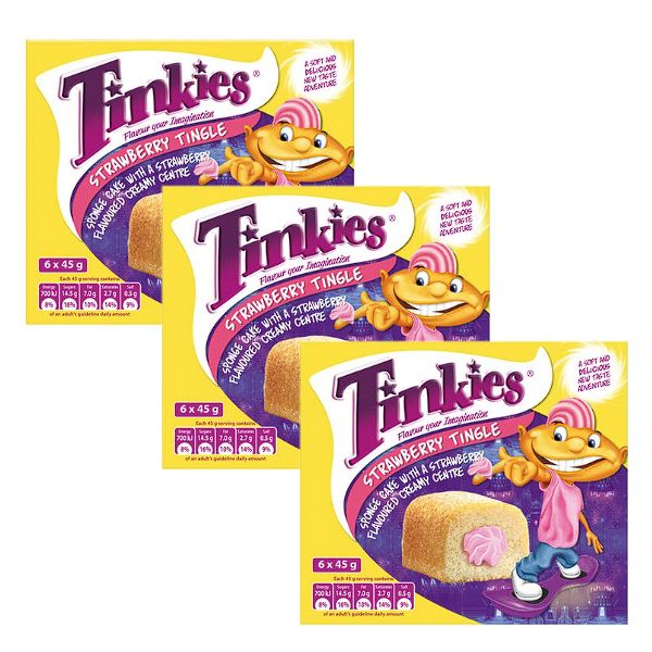Tinkies Sponge Cakes Strawberry 18 x 45g
