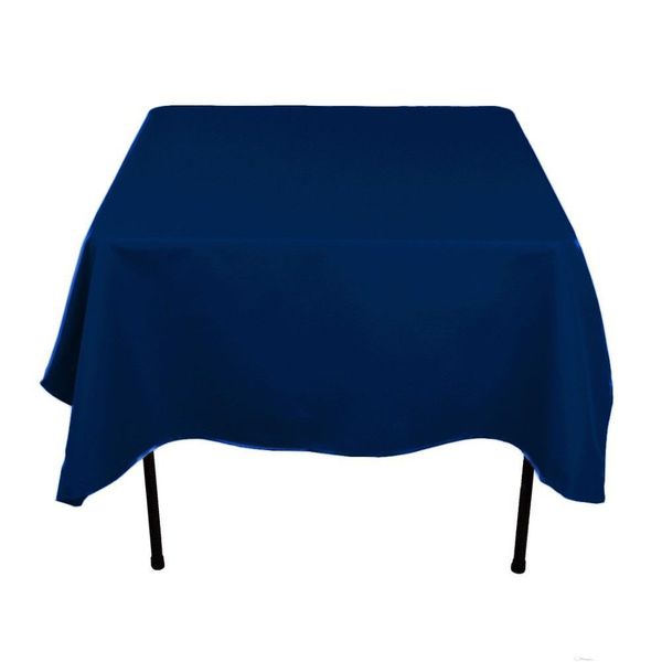 Navy Blue Polyester Tablecloth 1.5x1.5m