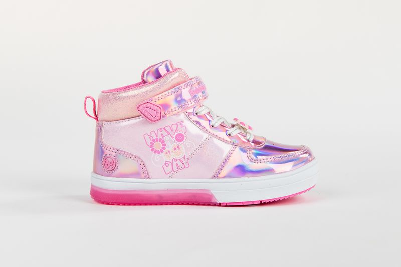 Bubblegummers - Girls Light and Pink Neon Sneakers