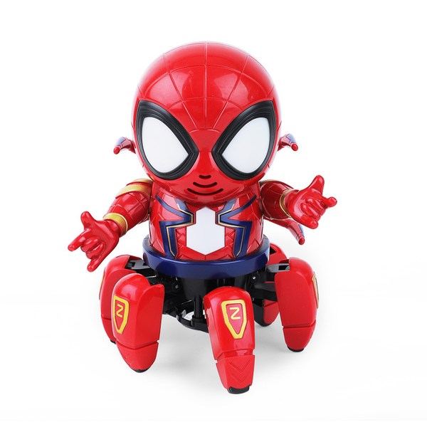 Electric Red Spider Dancing Robot Toy with Music &amp; Lights