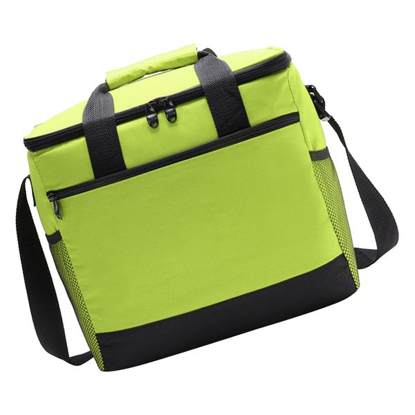 Insulated Lunch Bag 16L with Mesh Pocket, Waterproof Picnic Cooler