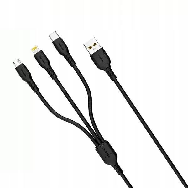 3 in 1 DENMEN Fast Charging Cable D05E